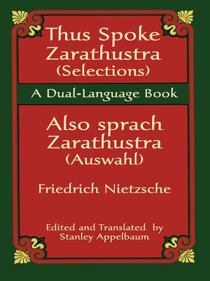 cover image of Thus Spoke Zarathustra (Selections) (Also sprach Zarathustra (Auswahl))